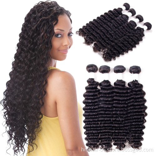 Virgin Cuticle Aligned Hair,Wholesale Virgin Human Hair Weave Bundle Vendor,high-quality Virgin Brazilian deep wave Hair Bundles